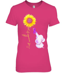 Elephant I Will Remember For You Sunflower Alzheimer T Shirt