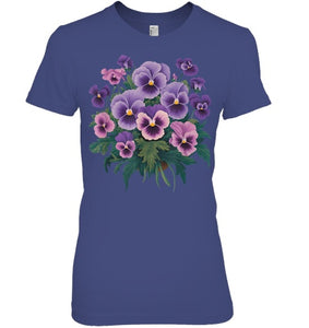 Purple Floral Pansy Dementia Alzheimer's Awareness