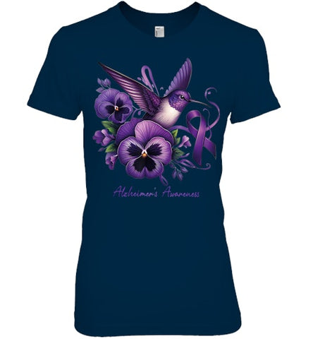 Image of Alzheimer   Flower and Bird ribbon