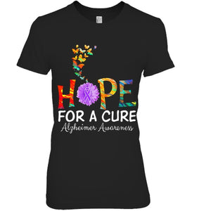 Alzheimer s awareness shirt Hope for a Cure classic Gift T Shirt