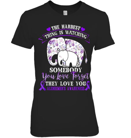 Image of Alzheimer Purple Floral Pansy Dementia Alzheimer s Awareness T Shirt (1)