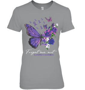 Forget me not Dementia Alzheimer Awareness Butterfly Flower