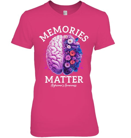 Image of Alzheimer's Awareness Memories Matter Brain Flowers