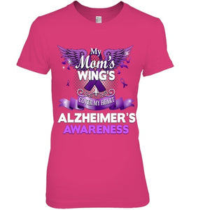 Alzheimer s Awareness Products Mom s Wings Cover My Heart T Shirt