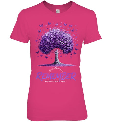 Image of Alzheimer Awareness Warrior Remember For Those Who Cannot T Shirt