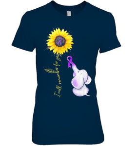 Elephant I Will Remember For You Sunflower Alzheimer T Shirt