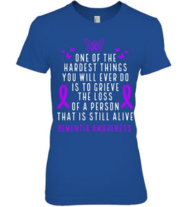 Dementia Awareness Month Butterfly Warrior Alzheimers T Shirt