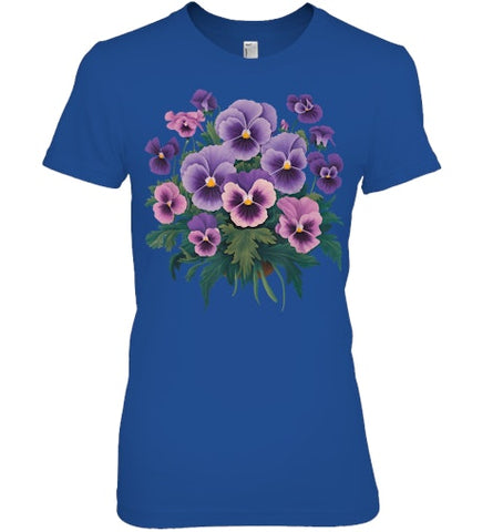 Image of Purple Floral Pansy Dementia Alzheimer's Awareness