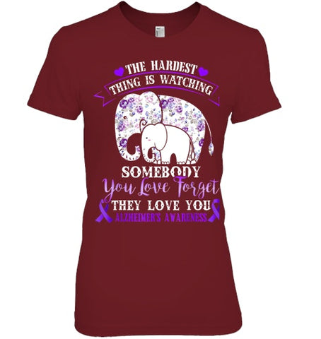 Image of Alzheimer Purple Floral Pansy Dementia Alzheimer s Awareness T Shirt (1)