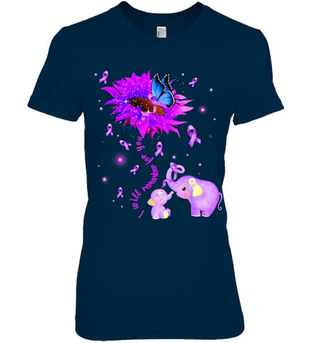 Image of I Will Remember For You Elephant Flower Alzheimers Awareness T Shirt