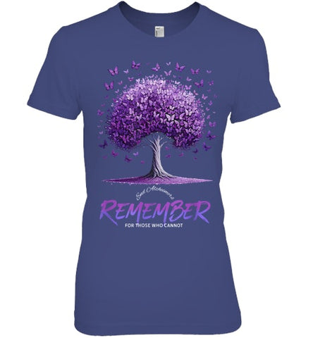 Image of Alzheimer Awareness Warrior Remember For Those Who Cannot T Shirt