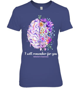 I Will Remember For You Brain Alzheimer's Awareness