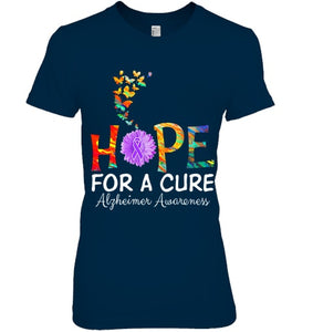 Alzheimer s awareness shirt Hope for a Cure classic Gift T Shirt