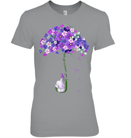 Image of Alzheimer Awareness Cute Elephant I Will Remember For You T Shirt