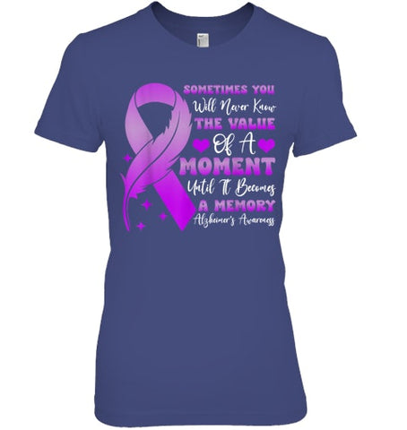 Image of I Wear Purple Alzheimer's Awareness Dementia Disease