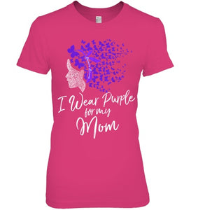 I Wear Purple For My Mom Shirt Alzheimer s Awareness Gift