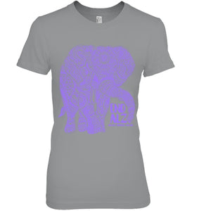 Purple Elephant Alzheimer Awareness Apparel & gifts, END ALZ T Shirt