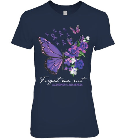 Image of Forget me not Dementia Alzheimer Awareness Butterfly Flower