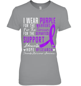 I Wear Purple Alzheimer s Awareness Dementia Disease T Shirt