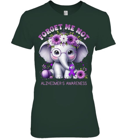 Image of Forget Me Not Alzheimer's Awareness Purple Elephant Flowers