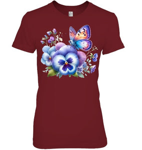 alzheimer Viola floral pansy dementi alzheimer s awareness T Shirt