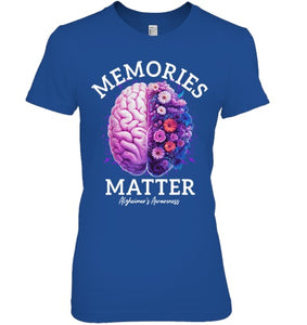 Alzheimer's Awareness Memories Matter Brain Flowers