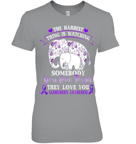 Image of Alzheimer Purple Floral Pansy Dementia Alzheimer s Awareness T Shirt (1)