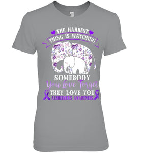 Alzheimer Purple Floral Pansy Dementia Alzheimer s Awareness T Shirt (1)