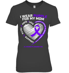 Purple Alzheimers Awareness Products Mom Gifts Men Women T Shirt