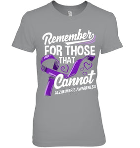 Alzheimers Awareness Purple Ribbon Supporter Alzheimers T Shirt