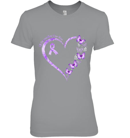 Image of I ll Remember For You Purple Butterfly Alzheimer s Awareness T Shirt