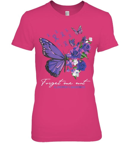 Image of Forget me not Dementia Alzheimer Awareness Butterfly Flower