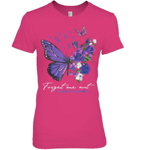 Forget me not Dementia Alzheimer Awareness Butterfly Flower