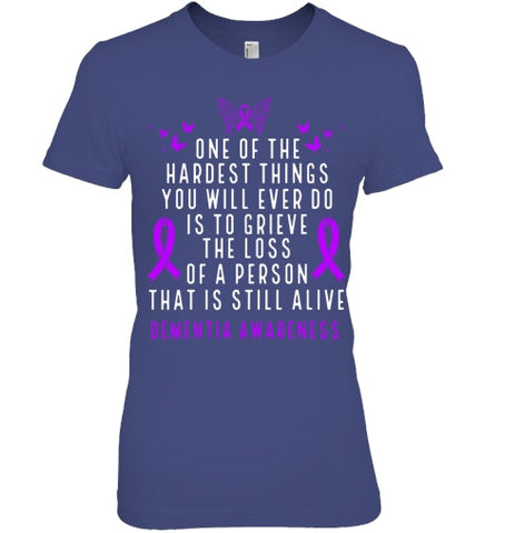 Image of Dementia Awareness Month Butterfly Warrior Alzheimers T Shirt