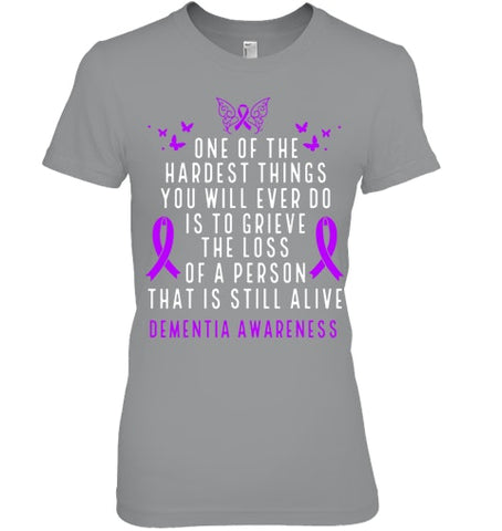 Image of Dementia Awareness Month Butterfly Warrior Alzheimers T Shirt