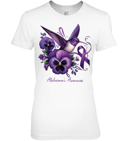 Image of Alzheimer   Flower and Bird ribbon