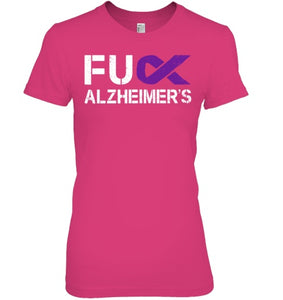 Fuck FU Alzheimer s Awareness Month Purple Ribbon Fighter T Shirt