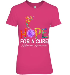 Alzheimer s awareness shirt Hope for a Cure classic Gift T Shirt