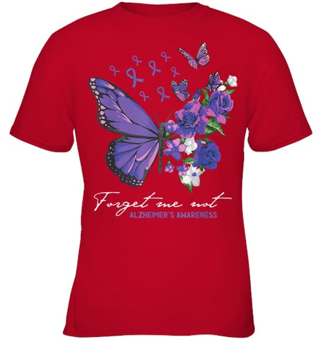 Image of Forget me not Dementia Alzheimer Awareness Butterfly Flower