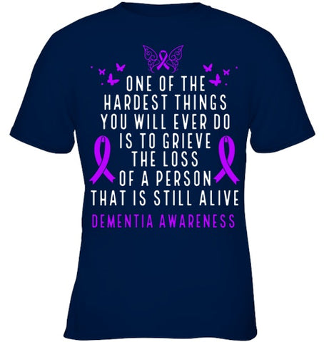 Image of Dementia Awareness Month Butterfly Warrior Alzheimers T Shirt