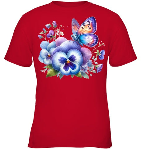 Image of alzheimer Viola floral pansy dementi alzheimer s awareness T Shirt