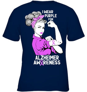 I Wear Purple For Dementia Alzheimers Awareness June