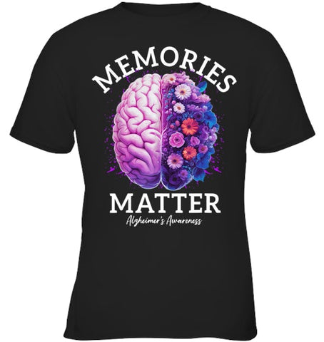 Image of Alzheimer's Awareness Memories Matter Brain Flowers