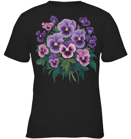 Image of Purple Floral Pansy Dementia Alzheimer's Awareness