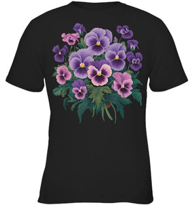 Purple Floral Pansy Dementia Alzheimer's Awareness