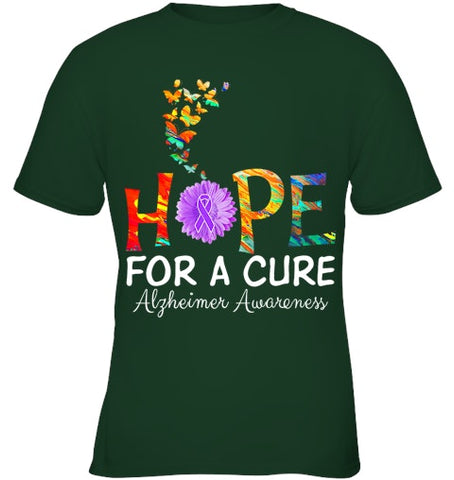 Image of Alzheimer s awareness shirt Hope for a Cure classic Gift T Shirt