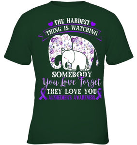 Alzheimer Purple Floral Pansy Dementia Alzheimer s Awareness T Shirt (1)