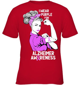 I Wear Purple For Dementia Alzheimers Awareness June