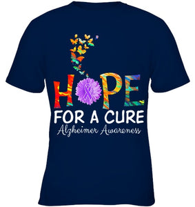 Alzheimer s awareness shirt Hope for a Cure classic Gift T Shirt