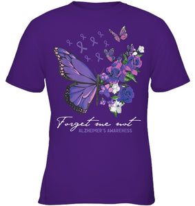 Forget me not Dementia Alzheimer Awareness Butterfly Flower